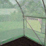 3x8m foil greenhouse Polytunnel, PE tarpaulin, green