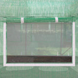 3x8m foil greenhouse Polytunnel, PE tarpaulin, green