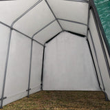 2.4x3.6m Tent Garage, PE Tarpaulin, Dark Green