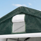 2.4x3.6m Tent Garage, PE Tarpaulin, Dark Green