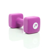 Neopren Short Dumbbell 10kg Purple Dumb-bell Nonskid Weight