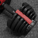 Short  Dumbbell Variably Adjustable with Rotary Mechanism from 2.5 to 24kg Adjustable Dumbbell