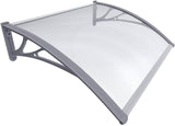 Front Door Canopy Made of Aluminum And Polycarbonate 3 Sizes