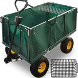 Handcart, removable tarpaulin, load capacity 544 kg - hand trolley, garden trolley