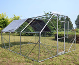 XXL  Enclosure 4x3x2m Aviary/ Chicken Coop with Sun Shade and Door