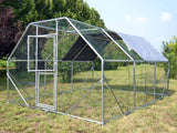 XXL  Enclosure 4x3x2m Aviary/ Chicken Coop with Sun Shade and Door