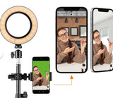 Green Screen Kit, This Green Screen Kit Includes, a Tripod, Ring Light, Microphone & Home Studio Backdrop with a Smartphone Holder