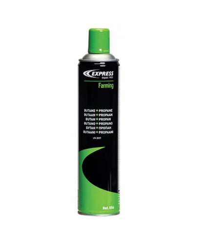 Express gas canister for udder hair remover