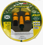 JOLLY 1/2" 25M +15M BUNDLE GARDEN HOSE WITH NOZZLE KIT