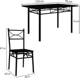 Dining Table Kitchen Table with 4 Chairs