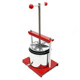 Fruit press Wine press steel 6 l stainless steel basket