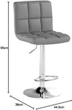 Bar Stools Breakfast Kitchen Swivel Footrest Stool Pub