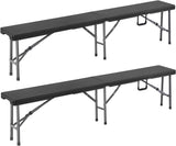 2 x folding bench, folding handle, 180 cm