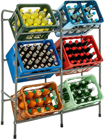 Beverage shelving unit for cases