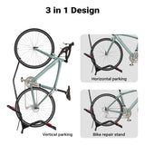 Freestanding Bike Rack 53 x 11 x 120 cm, Space-saving Versatile Design,