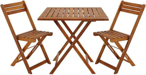 Wooden Garden Dining Furniture Set Folding Table Chairs set