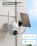 Outdoor Solar Surveillance Camera with SIM 2-Way Talk IP65 Waterproof