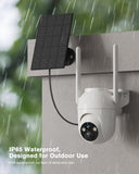 Outdoor Solar Surveillance Camera with SIM 2-Way Talk IP65 Waterproof