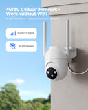 Outdoor / Indoor  Surveillance Camera with SIM Card: 360 Degree Camera PTZ Recording  / Night Vision