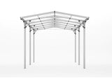 2.85x5.05m Carport in Anodized Aluminum