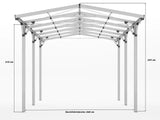 2.85x5.05m Carport in Anodized Aluminum