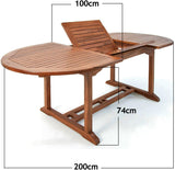 Folding, 7-Piece Table/Garden Furniture Set