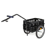 Bike Cargo Trailer, 50kg Load, Transport Box for Bicycle, Air Tyres