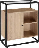 living room cabinet Coventry | with display shelves, cupboard and glass top