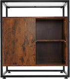 living room cabinet Coventry | with display shelves, cupboard and glass top