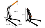 1000 kg Workshop Crane Motor Crane Folding Engine Lifter Lifting Crane Engine Workshop Hydraulic Pump