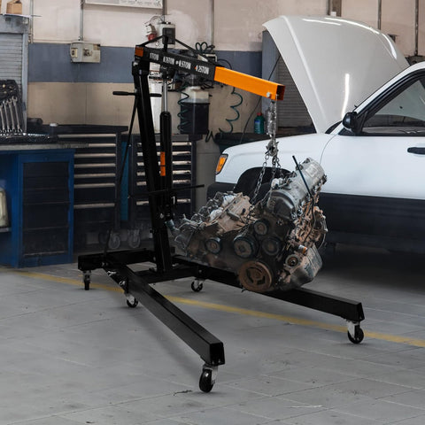 1000 kg Workshop Crane Motor Crane Folding Engine Lifter Lifting Crane Engine Workshop Hydraulic Pump