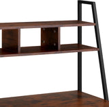 writing desk Exeter | 85.5x46.5x140 cm compact table with overhead storage