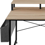 120 x 60 x 110 cm compact home office desk with innovative side