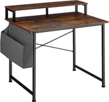 120 x 60 x 110 cm compact home office desk with innovative side