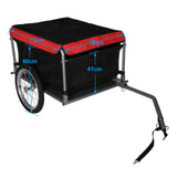 Bicycle Trailer with foldable Drawbar for up to 65kg Freight