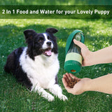 Dog Water / Food Bottle for On the Go, Leak-Proof Feeder for Dogs and Cats on the go