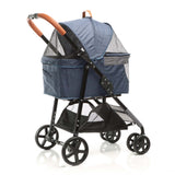 2in1 Dog Buggy Foldable Dog Pram Blue