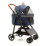 2in1 Dog Buggy Foldable Dog Pram Blue