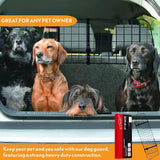 Car Dog Guard For Car Boot - Heavy Duty Universal Cage Barrier For Pets.