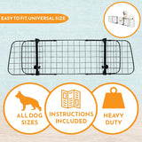Car Dog Guard For Car Boot - Heavy Duty Universal Cage Barrier For Pets.