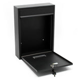 Design Mailbox V10 black Letterbox Postbox Pillar Letter Mail Box