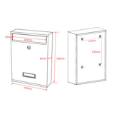 Design Mailbox V10 black Letterbox Postbox Pillar Letter Mail Box