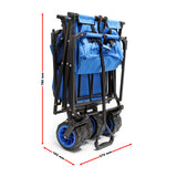 Foldable Handcart with Canopy for Trips with Children, Shopping, etc.