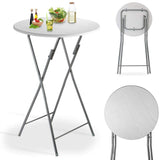 2 x folding bar table, 110 cm high
