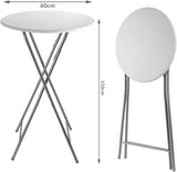 2 x folding bar table, 110 cm high