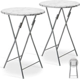 2 x folding bar table, 110 cm high