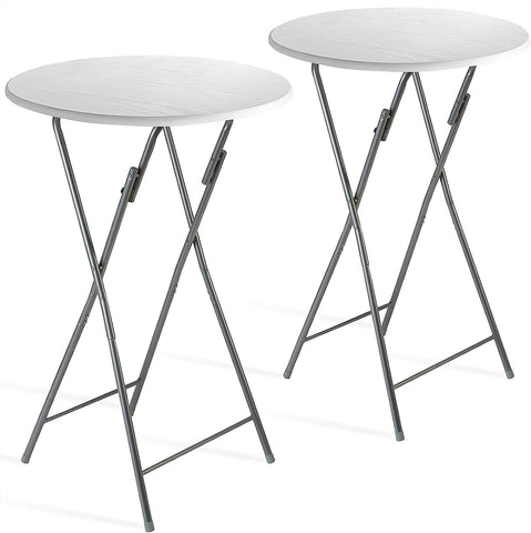 2 x folding bar table, 110 cm high