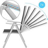 Garden Chairs, Set of 3, Foldable