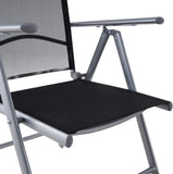 Garden Chairs, Set of 3, Foldable