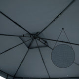 Gazebo Garden Tent 3 x 3 m Metal Water-Repellent Luxury